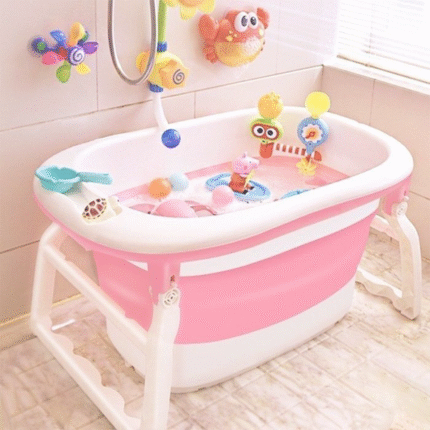 Kids Bathing Tub – Baby & Toddler Inflatable/Portable Bathtub