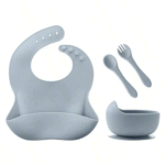 Baby Feeding Set – Silicone Plates, Bowls & Utensils for Infants - Image 4