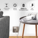 5in1 Magic Brush | Electric Cordless Cleaning | USB Chargeable Spin | Scrubber Brush Polisher Sponge for Kitchen Bathroom Clean Brush - Image 3