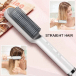 HQT-909B Hair Straightener Ceramic Heated Hair Brush - Image 5