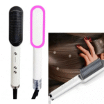 HQT-909B Hair Straightener Ceramic Heated Hair Brush - Image 2