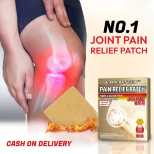 Japanese Joint Pain Relief Patch - Moxibustion Herbal Warming Patch - Triple Formula for Bone & Muscle Pain - Fast Acting Pain Relief Patches